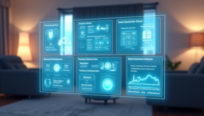 Smart home dashboard displaying device control and parental settings