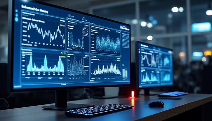 Marketing analytics dashboard with campaign performance metrics